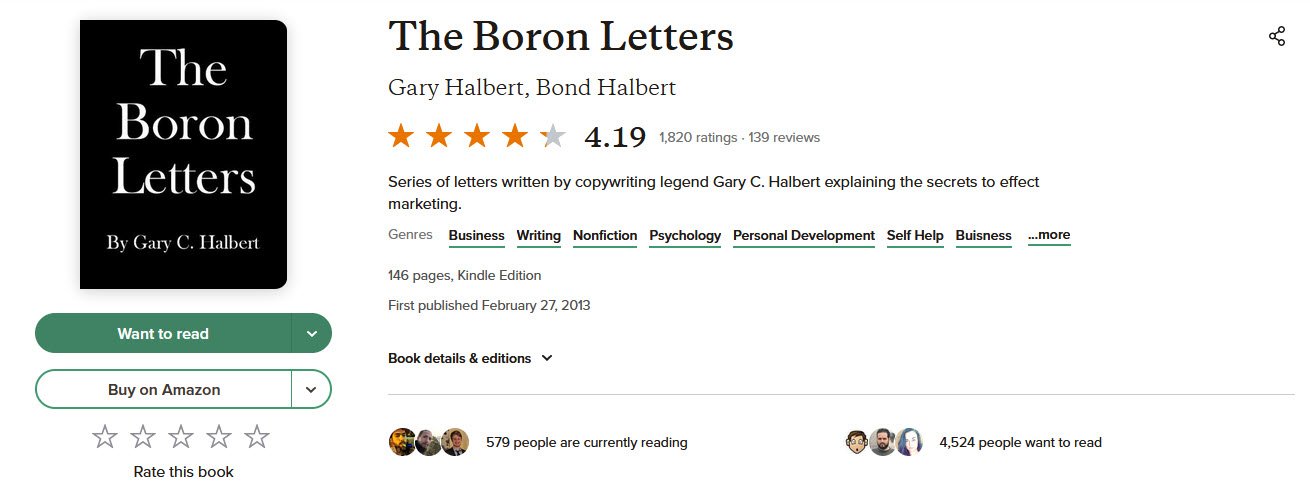 The Boron Letters Copyright Books Eduhyme