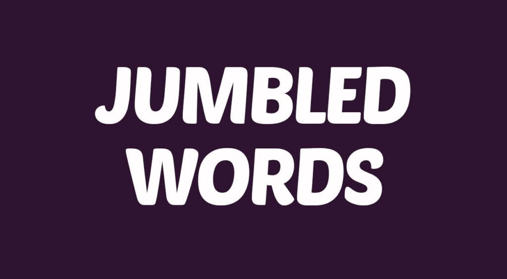 Jumbled Words