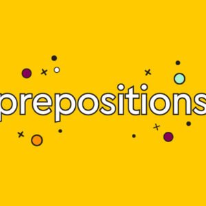 One-Word Prepositions